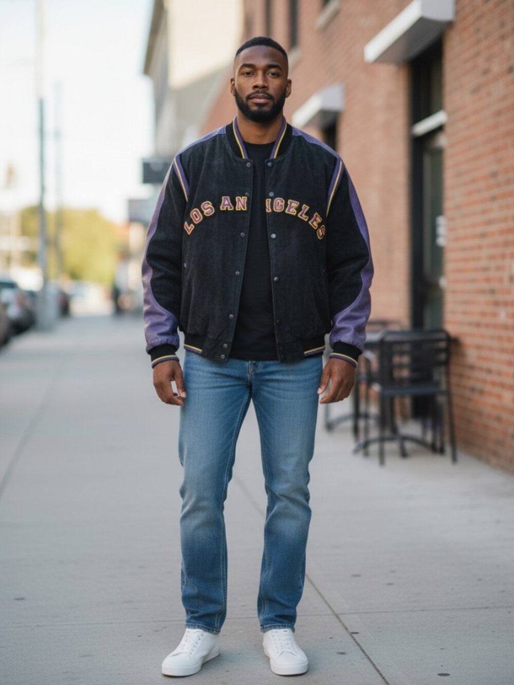 LA Lakers Suede Jacket XL NBA G-III by Carl Banks